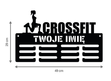 Вешалка для медалей с названием CROSSFIT 233.3 49см