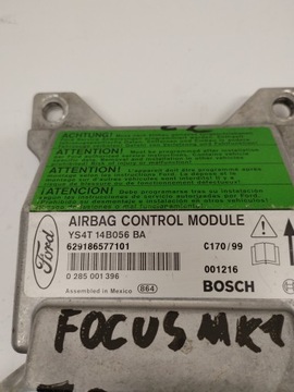 фото thumb №3, Модуль блок управления датчик подушка безопасности ford focus mk1 ys4t14b056ba