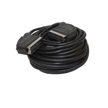 Кабель EURO SCART к EURO SCART EURO CONNECTOR 21p 21 PIN 10м черный
