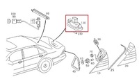 фото thumb №2, Mercedes s-klasa w220 лампа освещение номерного знака регистрационный оригинальный номер
