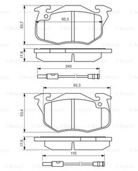 фото thumb №2, Тормозные диски тормозные колодки перед bosch renault 9