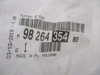 фото thumb №9, Peugeot 308 iii p5 208 ii шланг водяной нагревателя новый оригинал. 9826435480