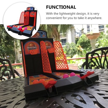 Мини-обручи, игрушки, игра в баскетбол на пальцах