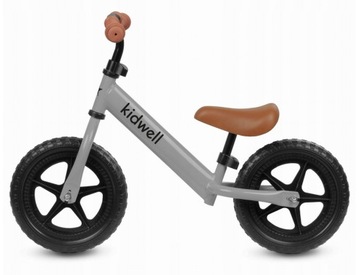 KIDWELL REBEL GREY БАЛАНСОВЫЙ ВЕЛОСИПЕД ЛЕГКИЕ РЕГУЛИРУЕМЫЕ КОЛЕСА 12, 80–120 см