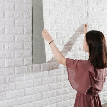 КУХОННЫЕ СТЕНОВЫЕ САМОКЛЕЯЩИЕСЯ КИРПИЧНЫЕ ПАНЕЛИ, 10 ШТ.