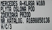 фото thumb №7, Плита захист нижня бампера mercedes a-klasa w169 b-klasa w245 a1698850136