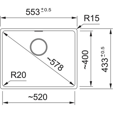 Franke MARIS MRG 210/110-52 мойка из белого гранита