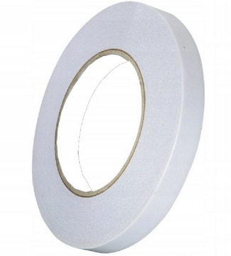 TAŚMA KLEJĄCA DWUSTRONNA włókninowa do papieru kartonu tektury 12mm 50m