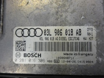 фото thumb №9, Sharan golf vi audi a3 8p 2.0 tdi cff cffb комп'ютер двигуна 03l906018ab