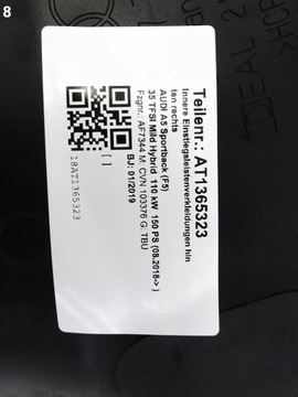 фото thumb №9, Audi a5 s5 rs5 8w8 f5 b9 sportback 16- планка захист обшивка стійка c 4pk