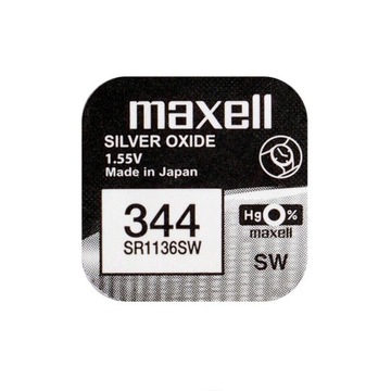 АККУМУЛЯТОР MAXELL 344 SR1136SW 1,55В 10 ШТ.