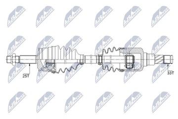 фото thumb №2, Npw-me-124 nty піввісь nap.smart forfour 1.1, 1.3 04
