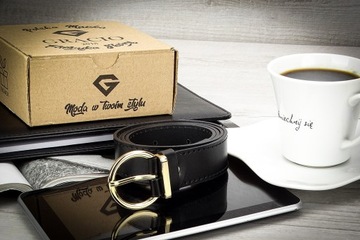 Ремень Gracio Gift НАТУРАЛЬНАЯ кожа женский ЧЕРНЫЙ