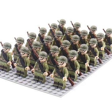 24 шт. Солдаты немецкой армии времен Второй мировой войны LEGO