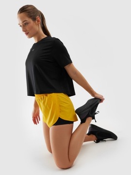 4F ШОРТЫ ЖЕНСКИЕ ТРЕНИРОВОЧНЫЕ ШОРТЫ 2В1 БЫСТРОСУХИЕ SS24