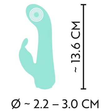 Мини-кролик-вибратор для клитора, светящийся кристалл, 13,6 см.