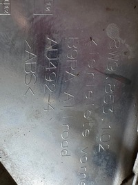 фото thumb №11, Audi a4 b9 lift allroad 2019 - молдинг перед правый 8w9853102 левая 8w9853101