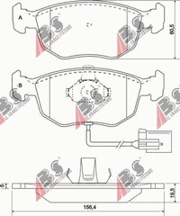 фото thumb №1, Гальмівні колодки гальмівні перед ford mondeo 2.5 v6 94-00
