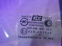 фото thumb №2, Hyundai atos prime 97-02 скло дверна двері лівий зад ліва малий трикутна