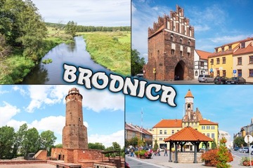 Magnesy na lodówkę miasta - BRODNICA
