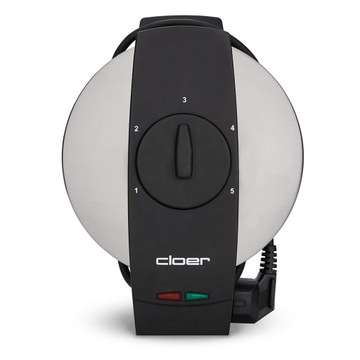 Вафельница Cloer 1639SR 930 Вт серебристый/серый