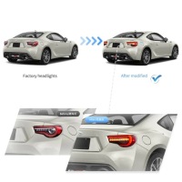 фото thumb №9, Лампи задні kpl vland повний led тюнінг red білий toyota gt86 gt-86 frs brz
