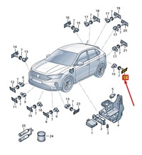 фото thumb №1, Vw taigo cs rear left сторона бампер парковочный датчик кронштейн 2g5919397