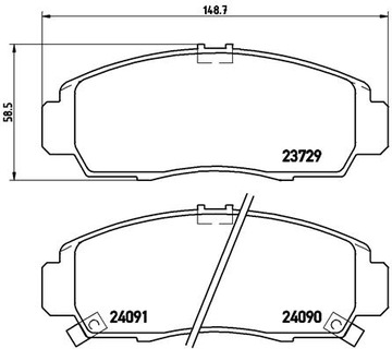 фото thumb №3, Brembo xtra гальмівні колодки перед civic vii type-s /viii fd
