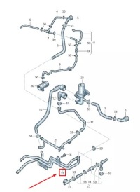фото thumb №1, Vw golf vi 5k mk6 двигун радіатор охолоджуюча рідина труба 06a121151c