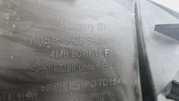 фото thumb №8, Плита захист pod бампер audi q8 s-line 4m8807611f