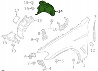фото thumb №10, Підкрилок колісна арка ліві праві запчастина задня комплект bmw x3 g01 x4 g02 2017-
