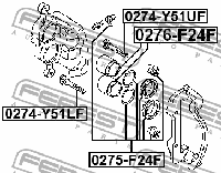 фото thumb №6, Направляюча гвинт затискач гальмівного infiniti q70 3.7 5.6