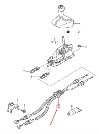 Купити Трос перемикання передач механічна коробки передач porsche 911 997 99742404101, фото thumb