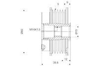 фото thumb №2, Valeo колесо ременное генератора toyota valeo