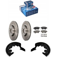 фото thumb №1, Тормозные диски + тормозные колодки перед + защита диск do renault scenic ii grand scenic ii