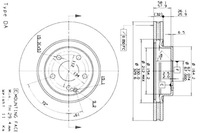 фото thumb №1, Тормозные диски тормозные 2szt. mercedes cls c219 e t-mod