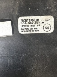 фото thumb №11, Audi q5 ii s-line 80a807061b спойлер бампера перед