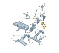 фото thumb №2, Ступиця колеса з підшипник перед оригінальний номер 1k0407621f