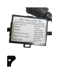 7-контактний адаптер 3f quality з америка на ue з накладка пилозахисна Доставка, фото thumb