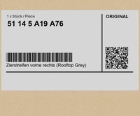 фото thumb №1, Ремінь декоративний передній правий rooftop grey mini f56 f56