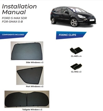 фото thumb №15, Car shades защитные накладки солнечный ford s-max 2010-15