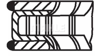 MAHLE ПОРШНЕВЫЕ КОЛЬЦА 011 RS 00105 0N0