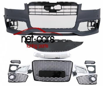 фото thumb №15, Бампер решётка радиатора audi a8 d4 4h 14-18 рестайлинг образец rs 8 s8