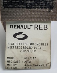 фото thumb №3, Pas безопасности правый задняя renault koleos i