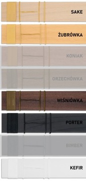 Żaluzje Drewniane Abachi na wymiar CLICKY 50mm 40x90cm