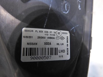 фото thumb №7, Лампа левая передняя перед nissan micra k13 260601hb0a 90000507