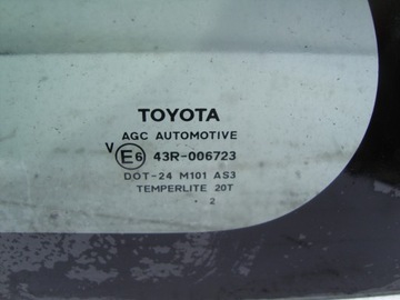 фото thumb №2, Стекло кузовная левый зад 3d yaris iii 11- 12год