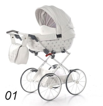 коляска для кукол Laret Imperial Mini Classic белая