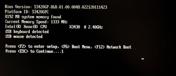 Набор СЕРВЕРНАЯ ПЛАТА Intel S3420GP+Xeon x3430+8 ГБ ОЗУ