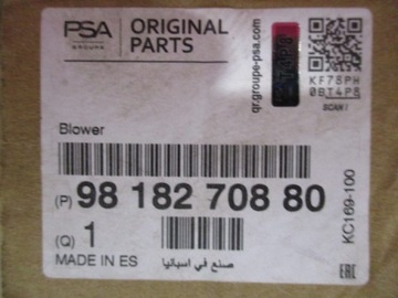 фото thumb №9, Citroen c3 aircross вентилятор двигун нагрівача новий 9818270880